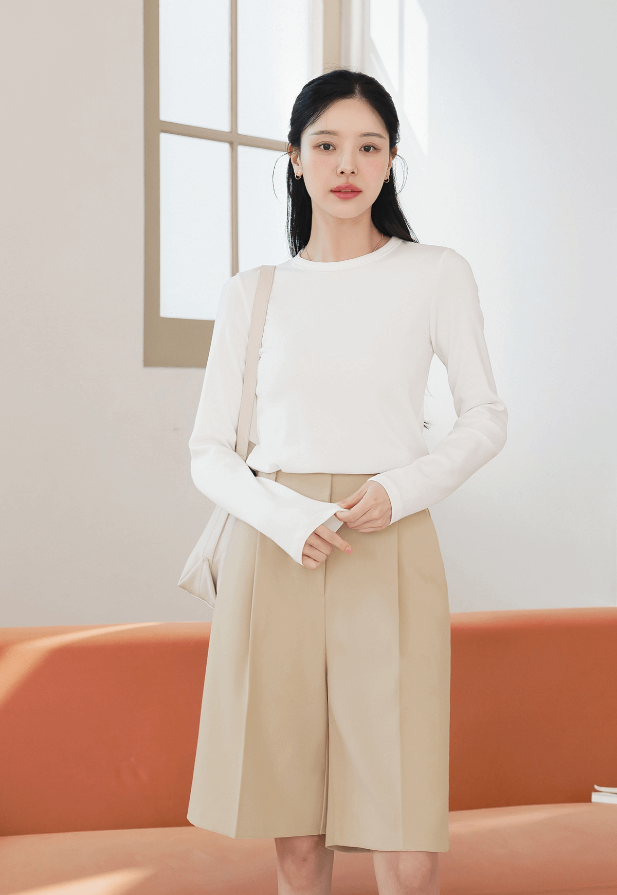 Basic Soft Modal Crew Neck T-Shirt