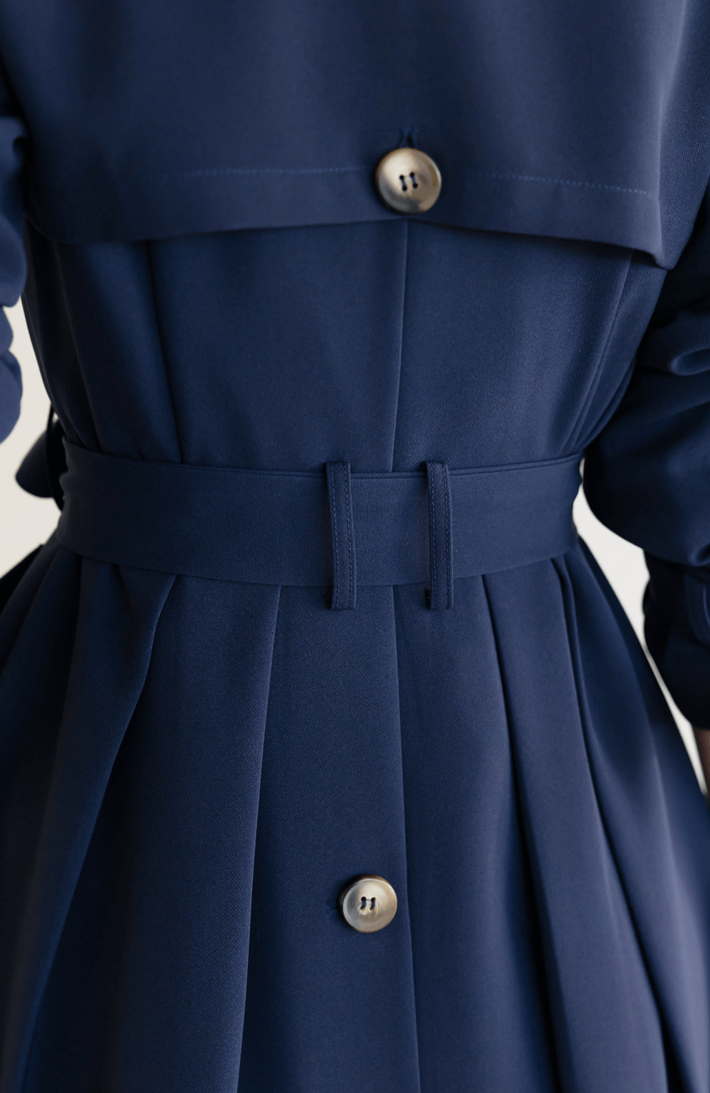 Timeless Tailored Collar Double-Breasted Trench Coat