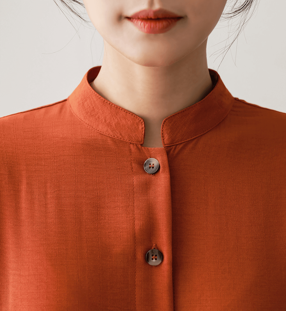 Bold and Elegant Shirt Dress with Pintuck Detail