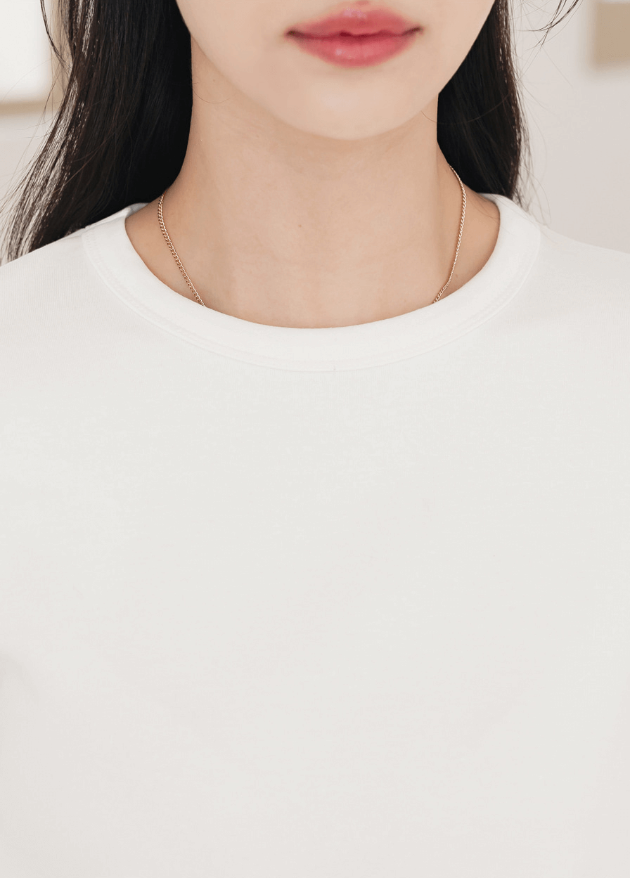 Basic Soft Modal Crew Neck T-Shirt