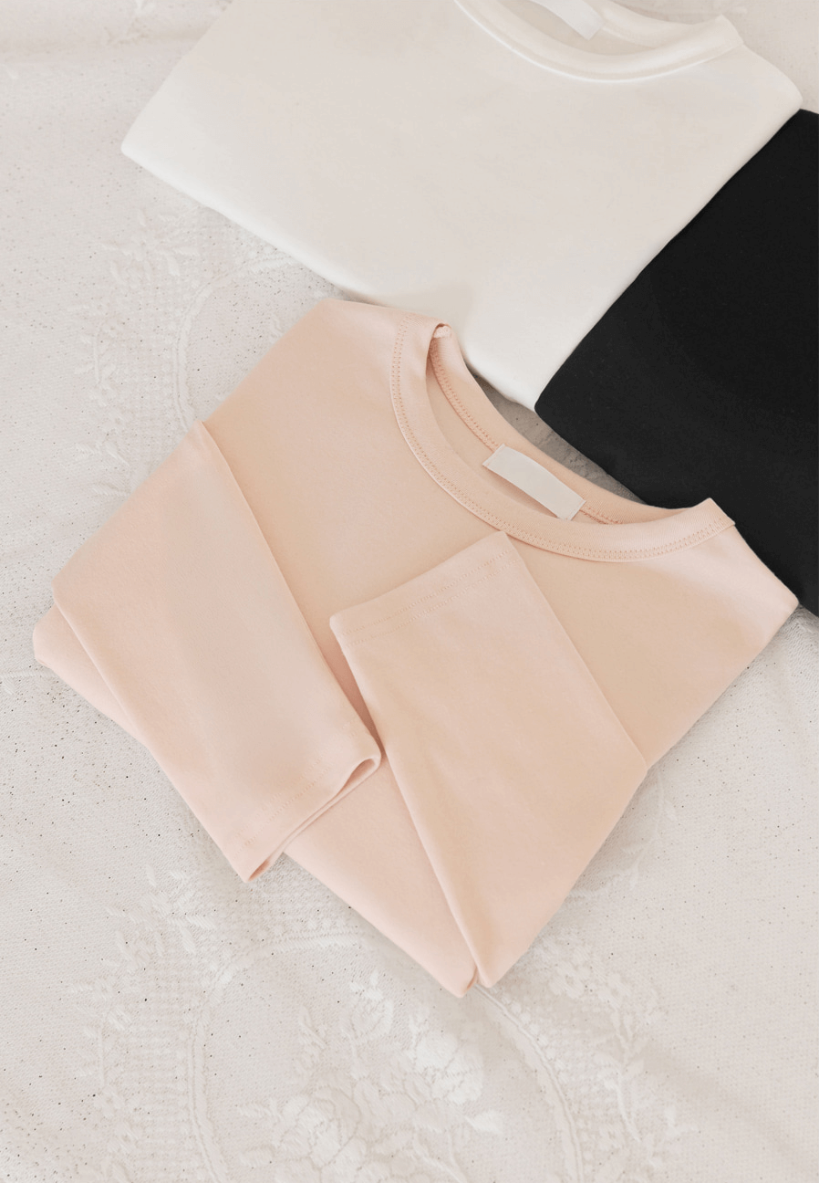 Basic Soft Modal Crew Neck T-Shirt