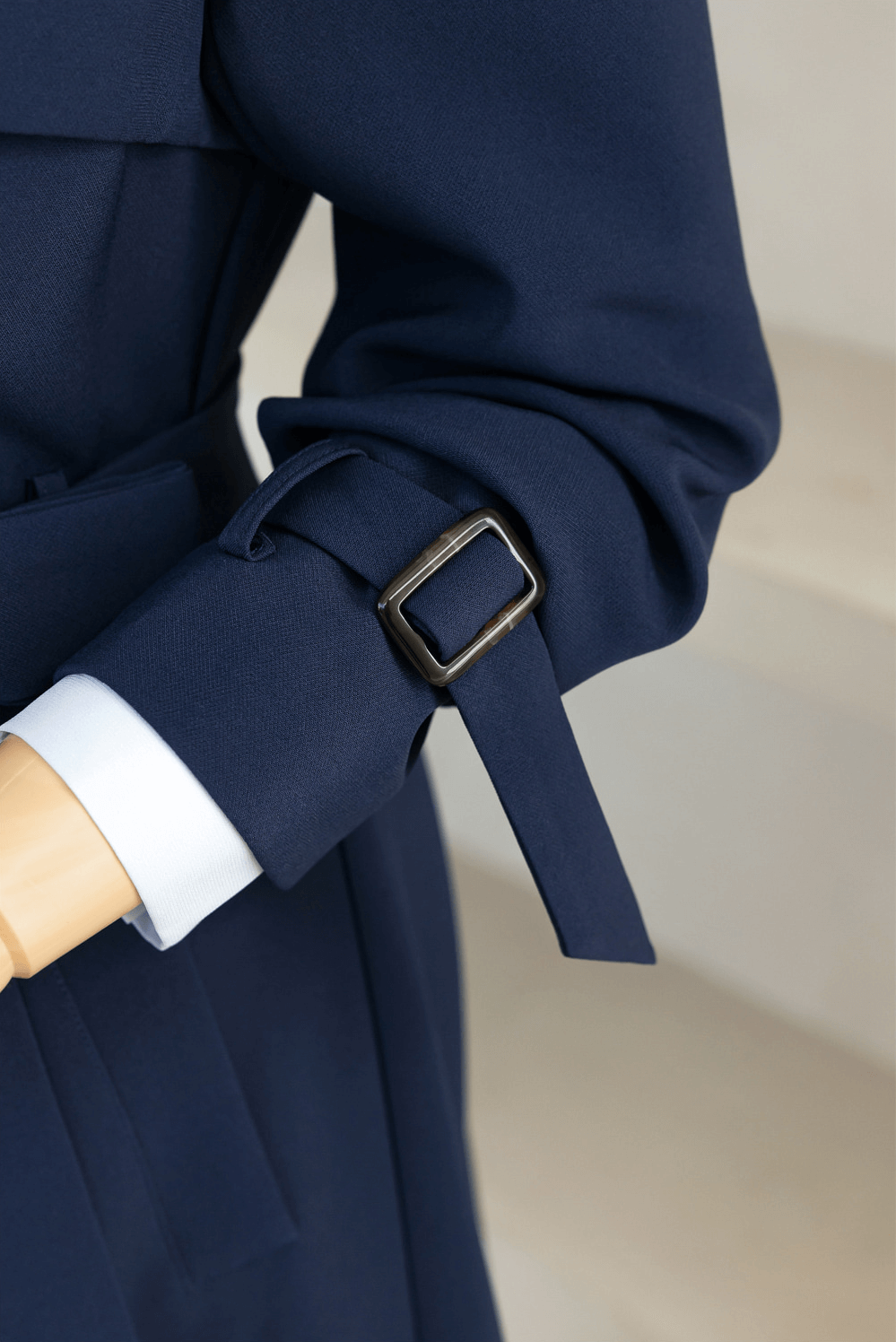 Timeless Tailored Collar Double-Breasted Trench Coat