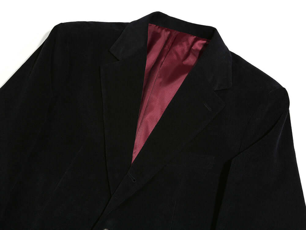 Black Corduroy Single Suit Jacket