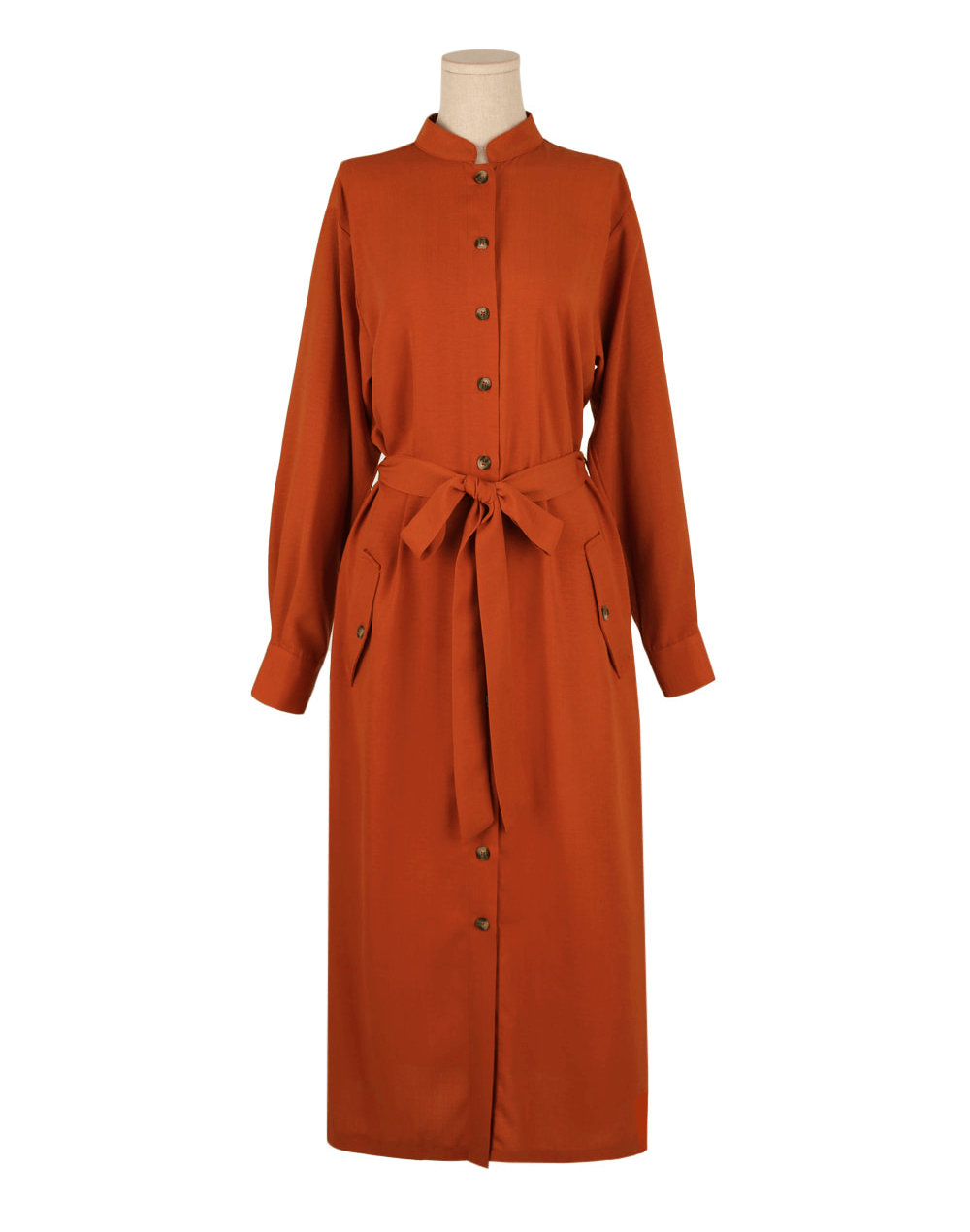 Bold and Elegant Shirt Dress with Pintuck Detail