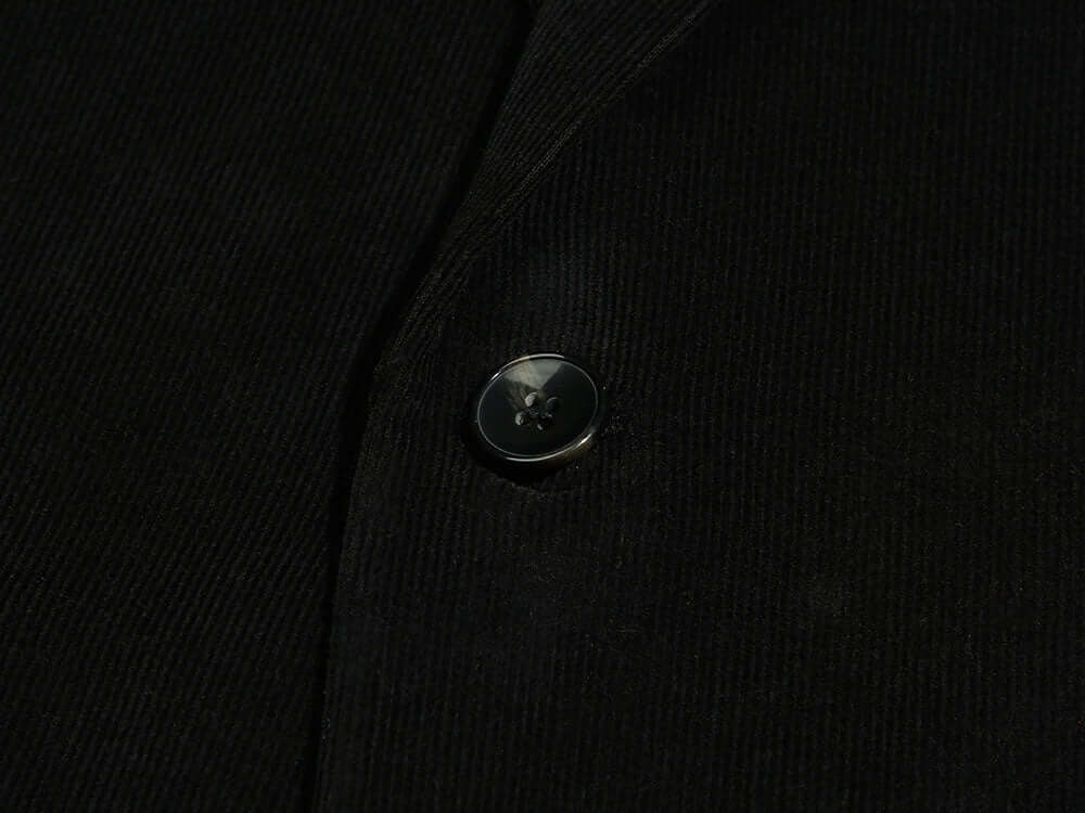 Black Corduroy Single Suit Jacket