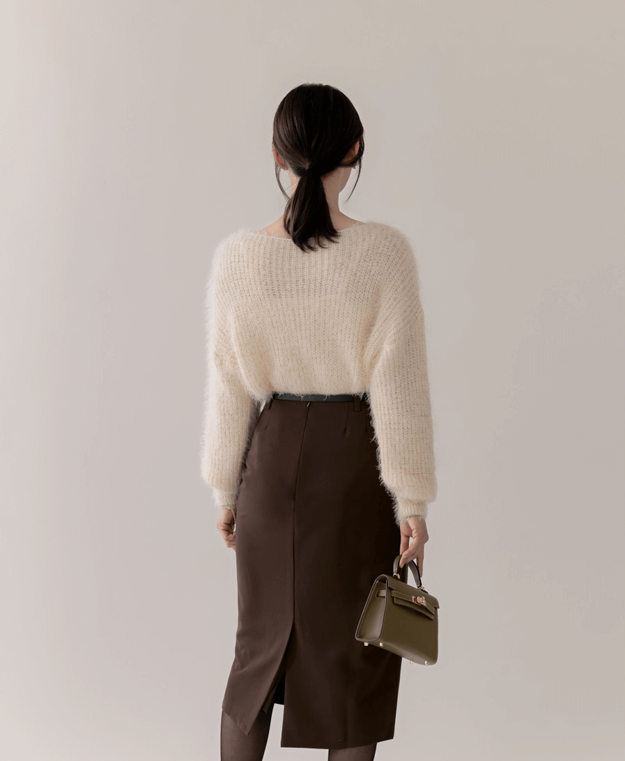 Boatneck Soft Knit Top