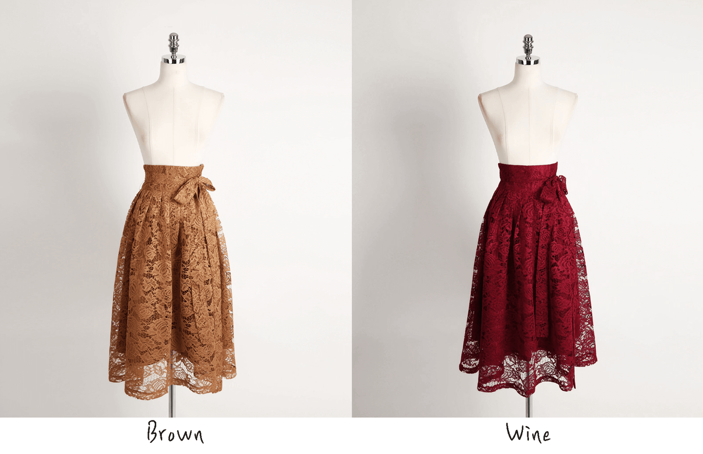 Floral Pattern Lace Modern Hanbok Wrap Skirt