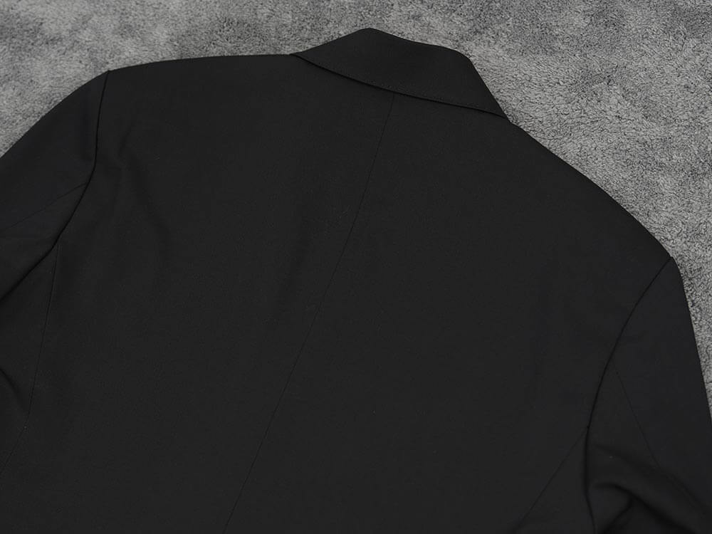 Peaked Lapel Wool Double Jacket