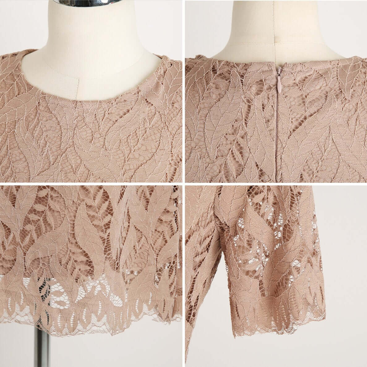 Short Sleeve Spring Summer Lace Mini Dress / Korean Style Pink Midi Dress / Luxury wear Elegant Dress / Bridesmaid Dress / Plus Size Dress