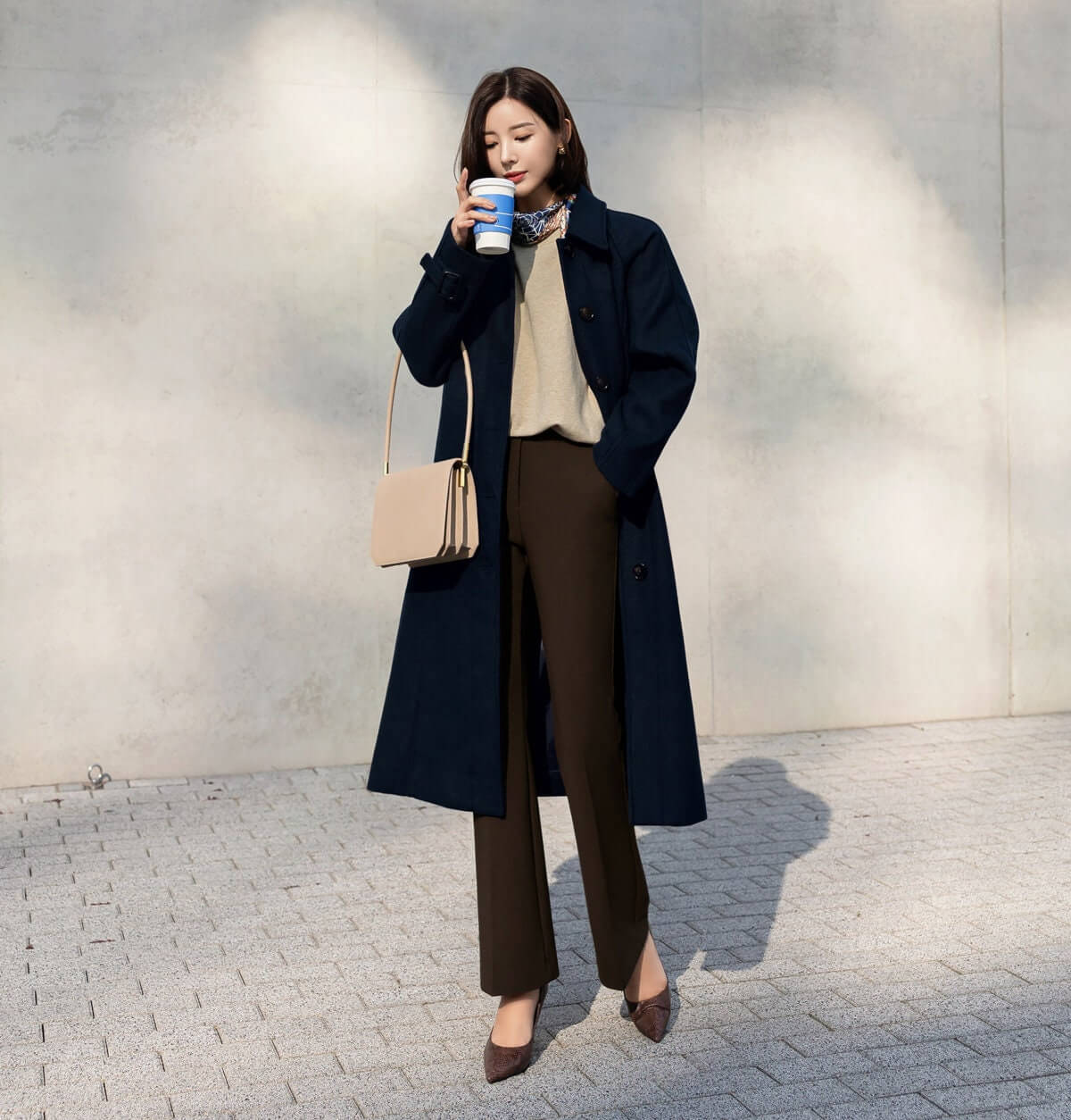 Basic Bootcut Pants for Women / Korean Style Pants, Comfortable Casual Office School Pants for F/W