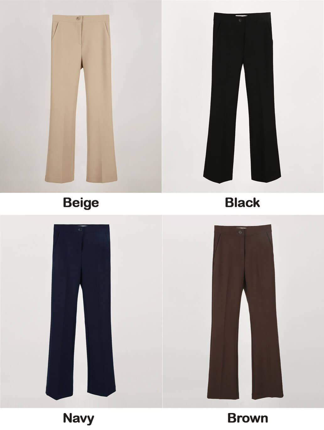 Basic Bootcut Pants for Women / Korean Style Pants, Comfortable Casual Office School Pants for F/W