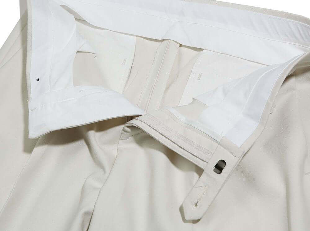 Basic Men's Suit Pants in Ivory Color / Dress Trousers