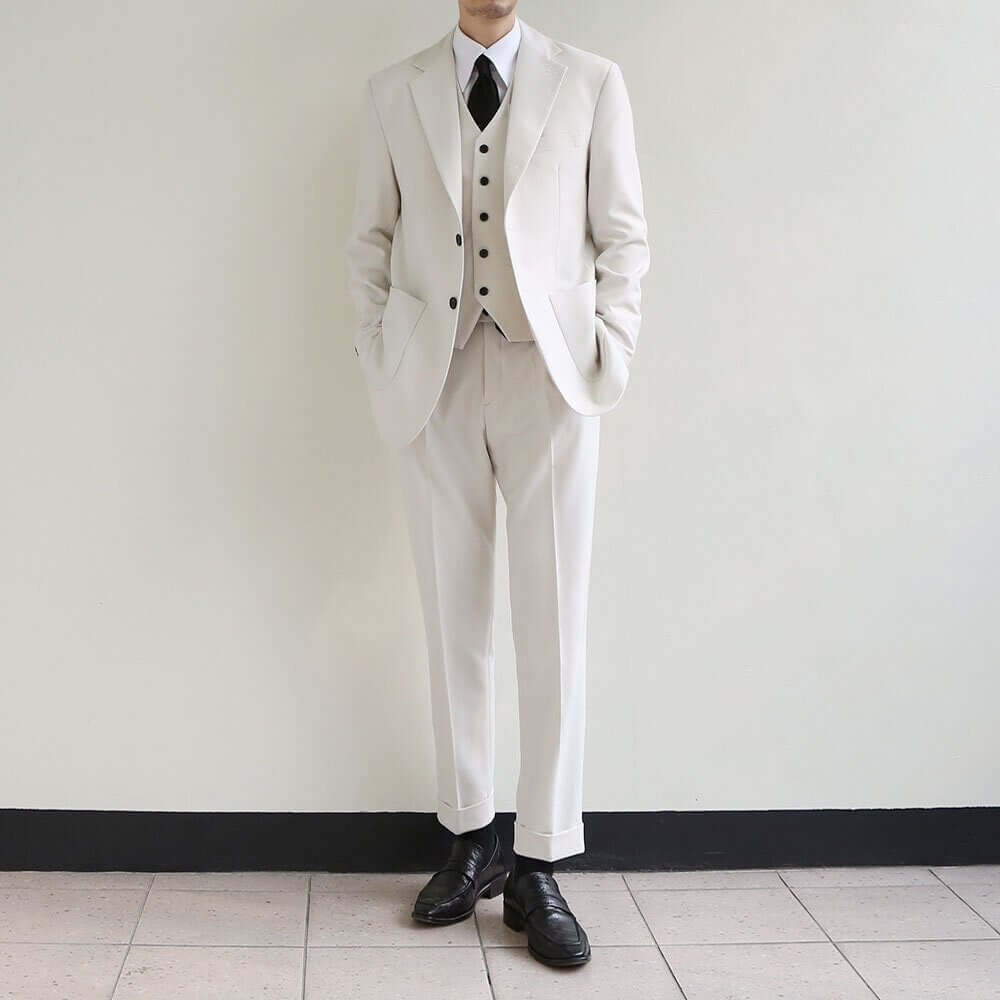 Ivory Men's Suit Pants | Elegant Dress Trousers STUDIO731 Ivory Men's Suit Pants | Elegant Dress Trousers STUDIO731