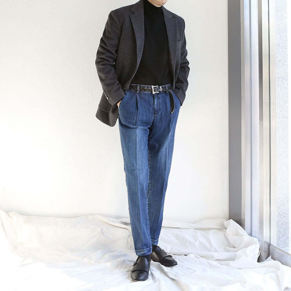 Classic Men's Wool Blend Single Suit Jacket in Dark Gray Color / 3roll 2button Tailored Blazer Single