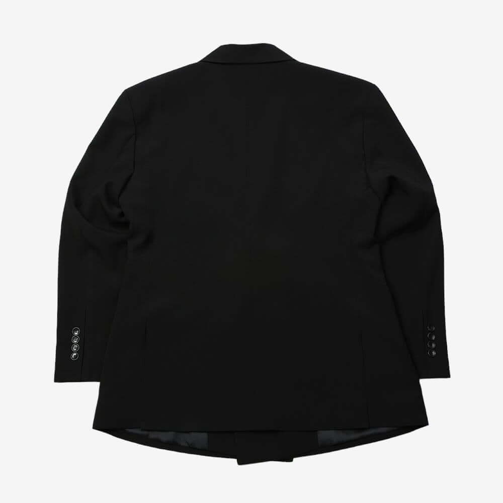 Basic Overfit Men's Double Breasted Suit Jacket in Black Color / Double Breasted Blazer Jacket