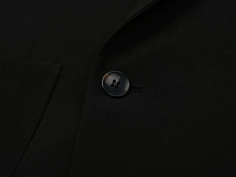 Basic Overfit Men's Double Breasted Suit Jacket in Black Color / Double Breasted Blazer Jacket