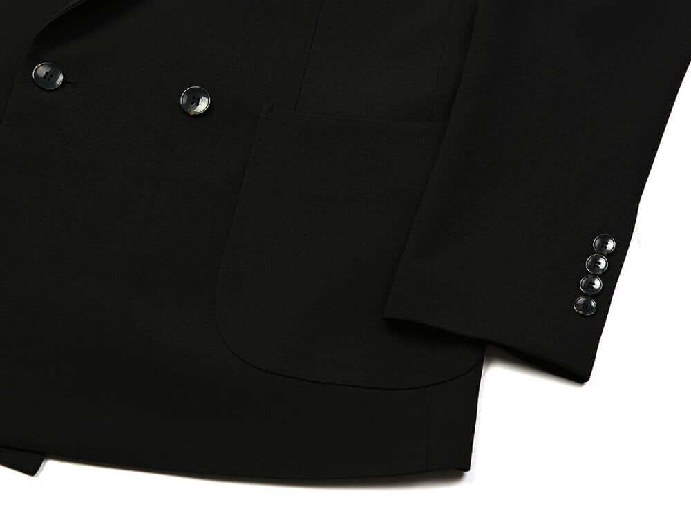 Basic Overfit Men's Double Breasted Suit Jacket in Black Color / Double Breasted Blazer Jacket
