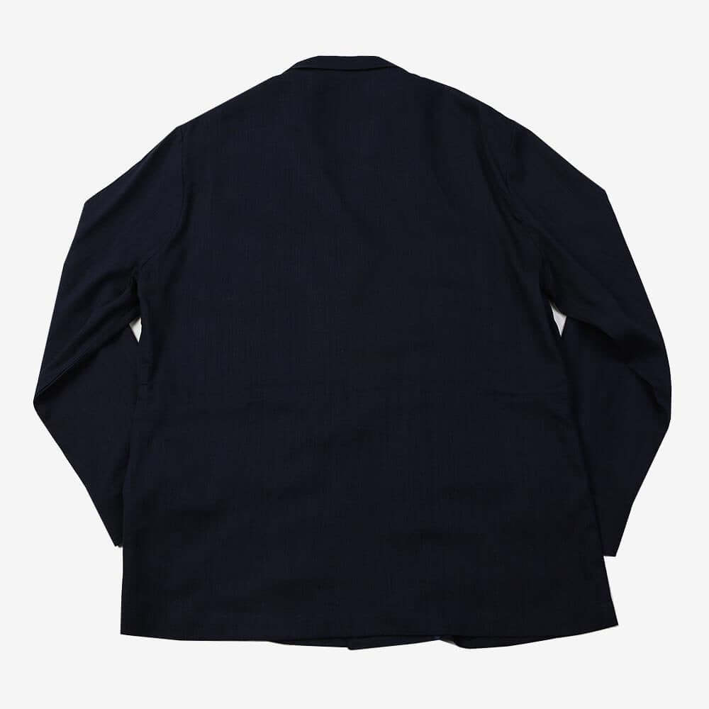 Men's Basic Spring Summer Linen Safari Jacket / Navy Color Summer Coat for Men / Short Coat Jacket