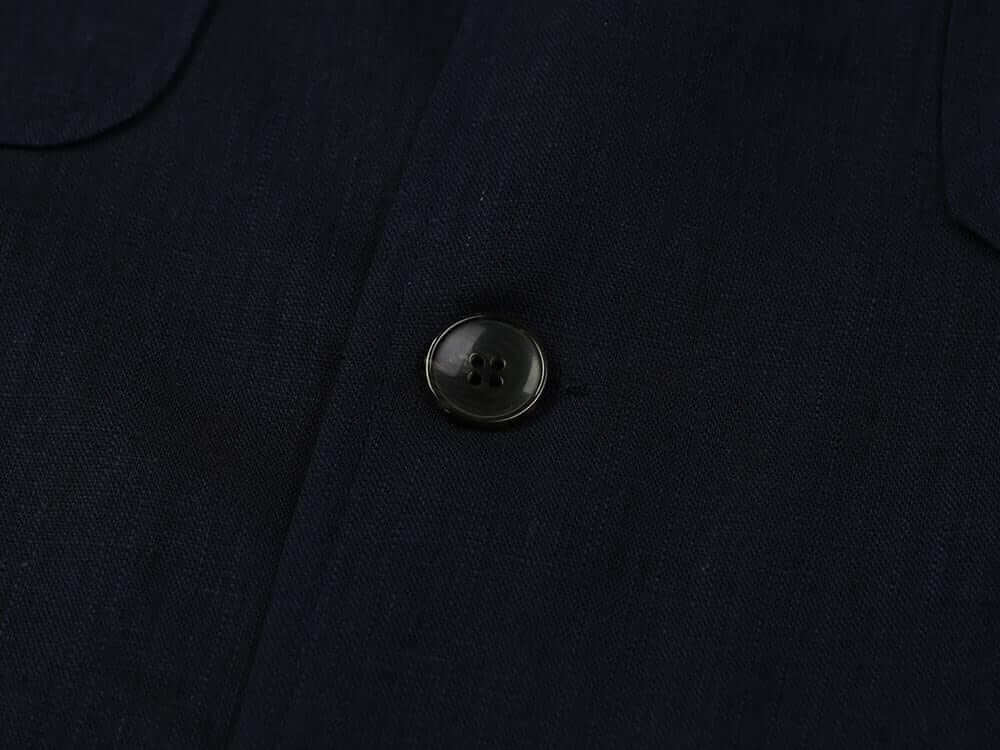 Men's Basic Spring Summer Linen Safari Jacket / Navy Color Summer Coat for Men / Short Coat Jacket