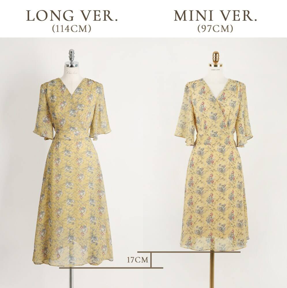 Floral Pattern Spring Summer Mini Dress / Korean Style Women Midi Dress / Short Sleeve Dress / Feminin Elegant Dress