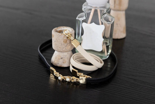 Elegant Feminine Gold and Pearl Ornament Belt / Korean Style Pearl Jewel Elastic Belt / Luxury wear Elegant Belt