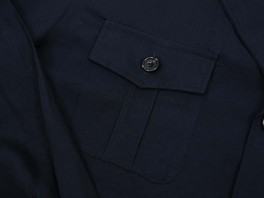 오티스 린넨 사파리 자켓