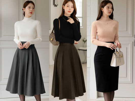 Cozy Ribbed Turtleneck Knit Top for Effortless Winter Layering