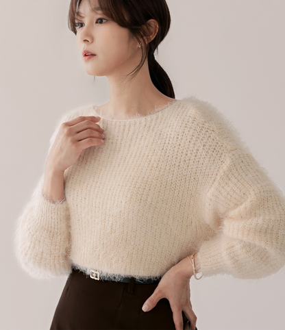 Boatneck Soft Knit Top