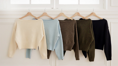 Long Sleeve Boatneck Knit Top