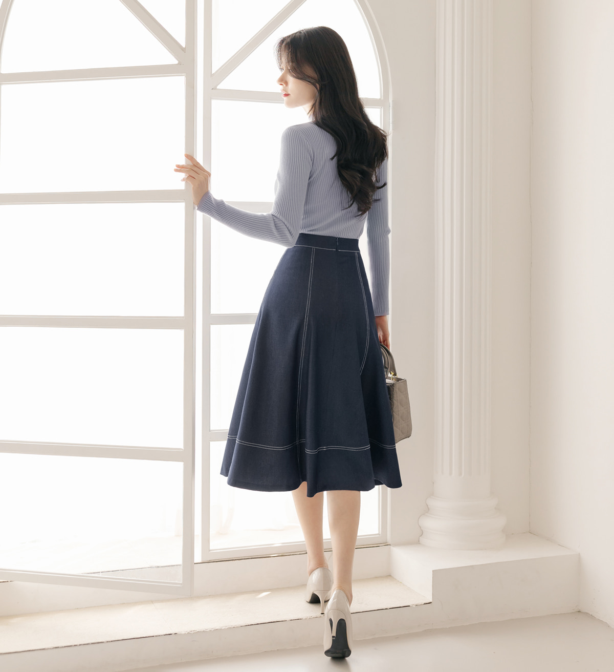 Soft Mock Neck Knit Top with Comfortable Everyday Fit