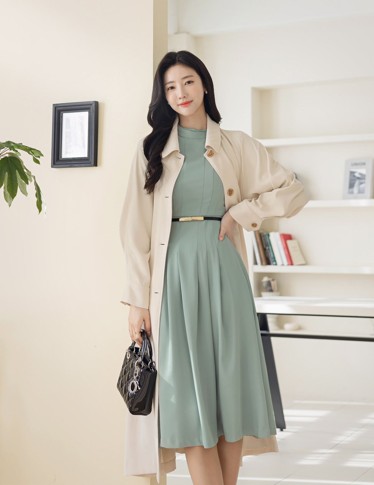 Elegant Feminine Raglan Trench Coat