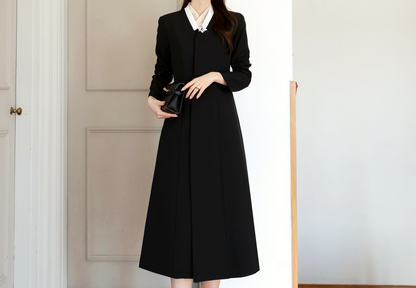 Black Modern Hanbok Durumagi Coat