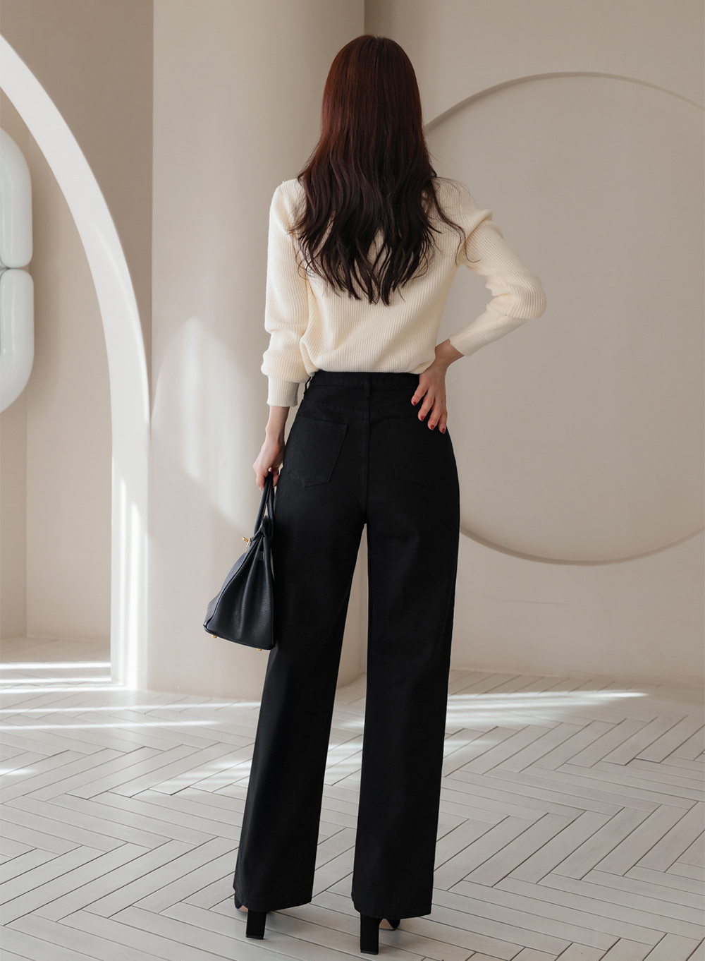 Soft Side‑Button Mock Neck Knit for Cozy Office & Everyday Style