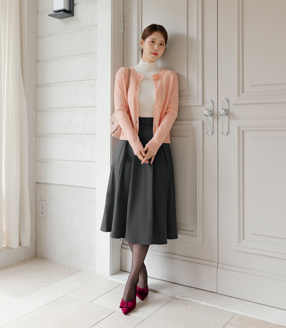 Cozy Ribbed Turtleneck Knit Top for Effortless Winter Layering