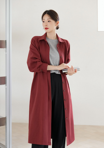 Refined Semi-Wide Trousers with a Comfort Waistband