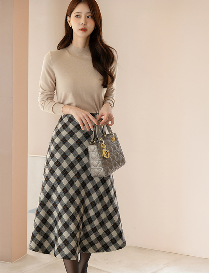 Essential Soft Mock Neck Knit with a Relaxed Silhouette