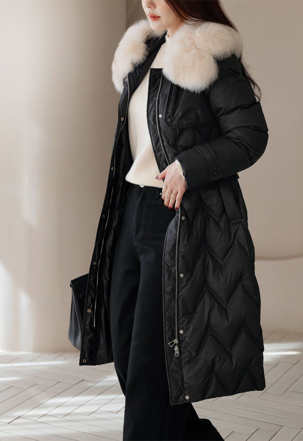 Soft Side‑Button Mock Neck Knit for Cozy Office & Everyday Style