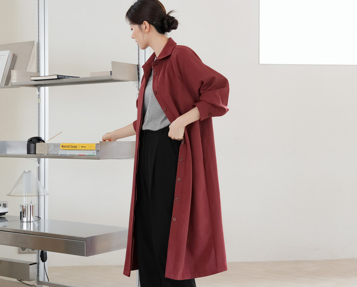 Refined Semi-Wide Trousers with a Comfort Waistband