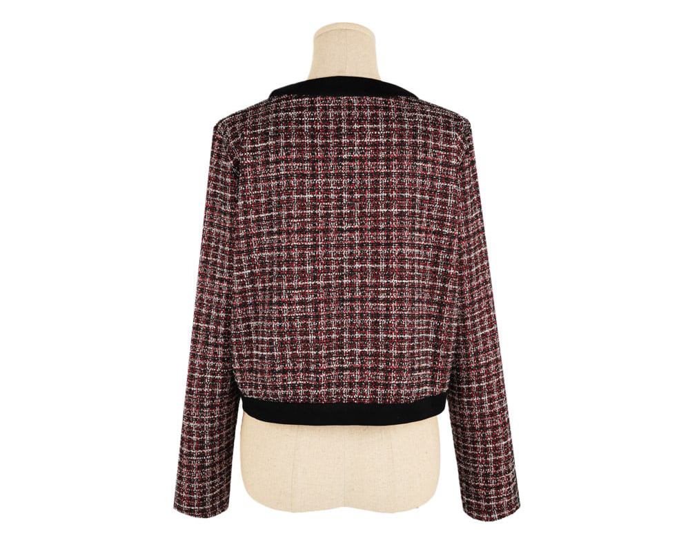 Elegant Tweed Cardigan Jacket for Sophisticated Styling