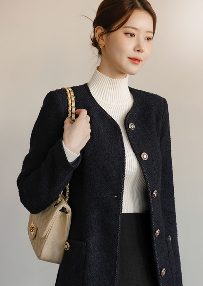 Cozy Ribbed Turtleneck Knit Top for Effortless Winter Layering