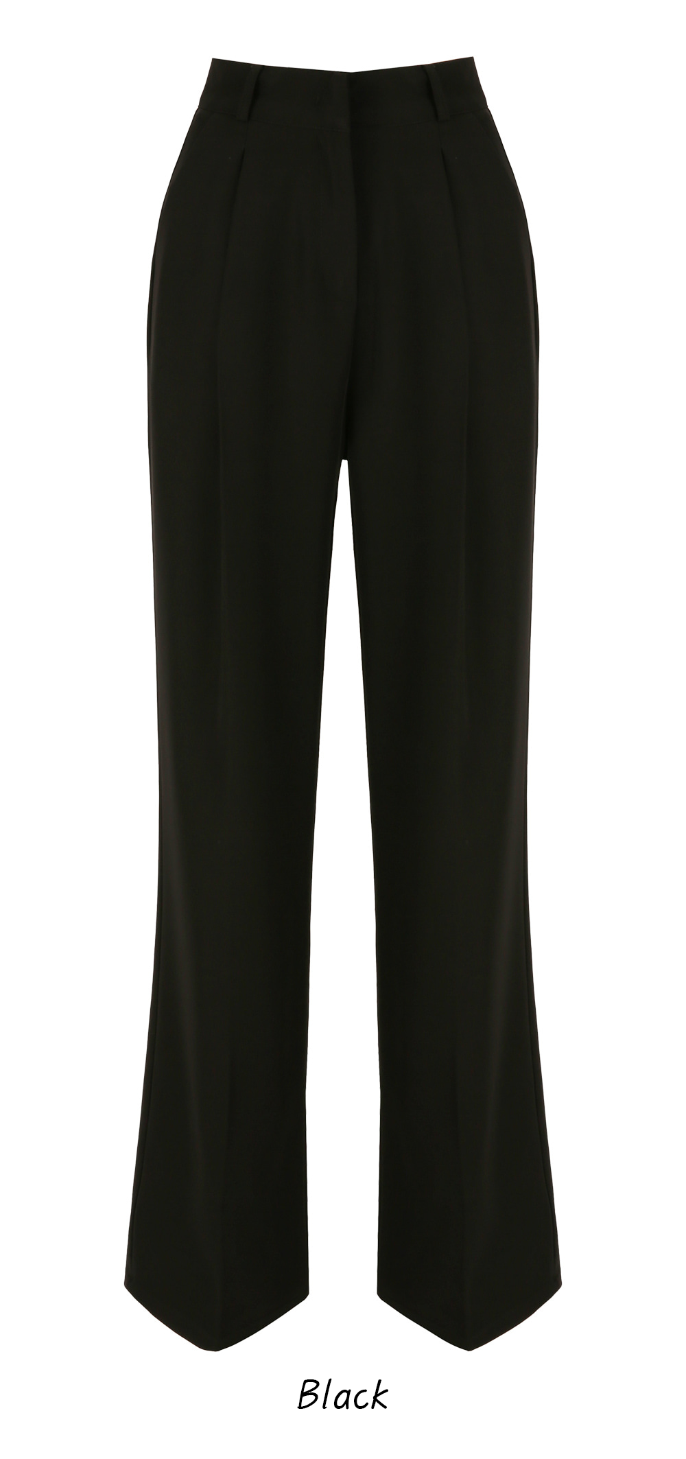 Refined Semi-Wide Trousers with a Comfort Waistband