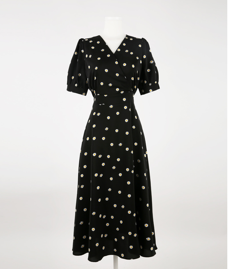 Romantic Floral Flare Dress with a Timeless Feminine Silhouette
