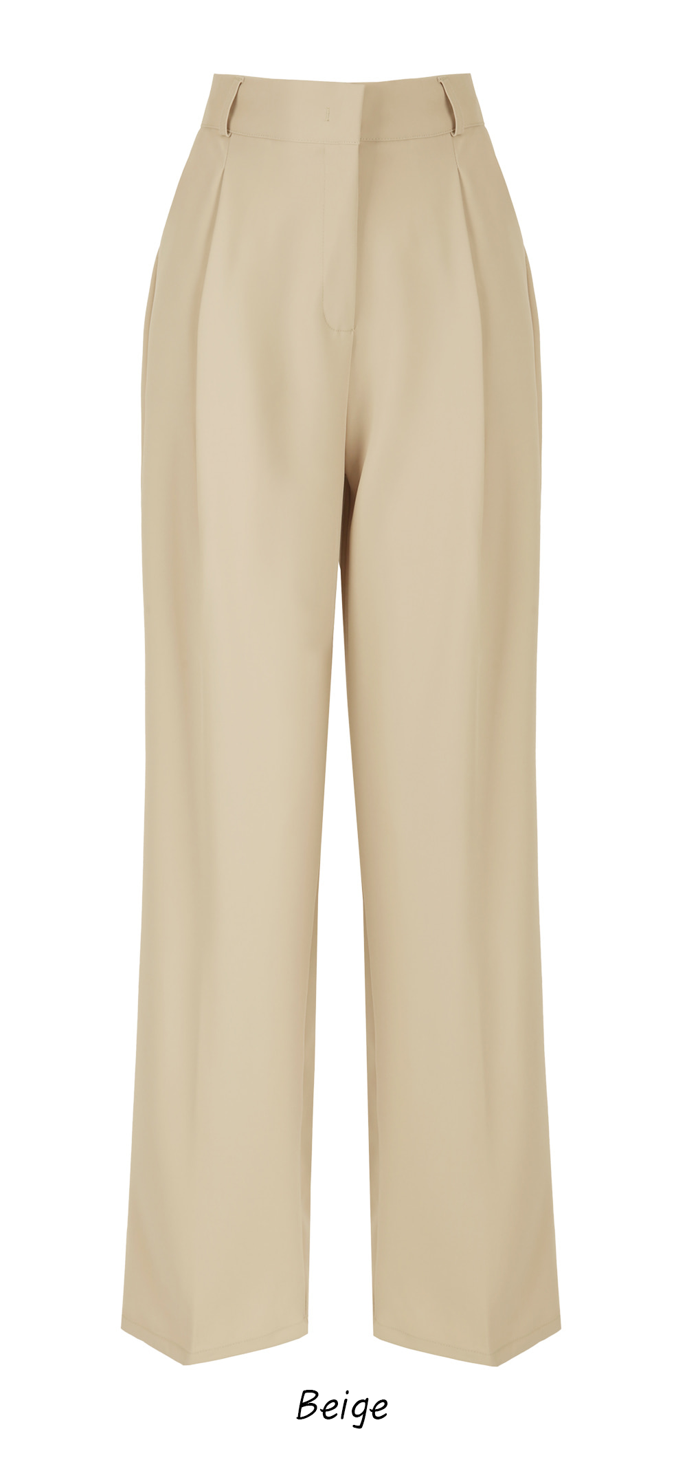 Refined Semi-Wide Trousers with a Comfort Waistband