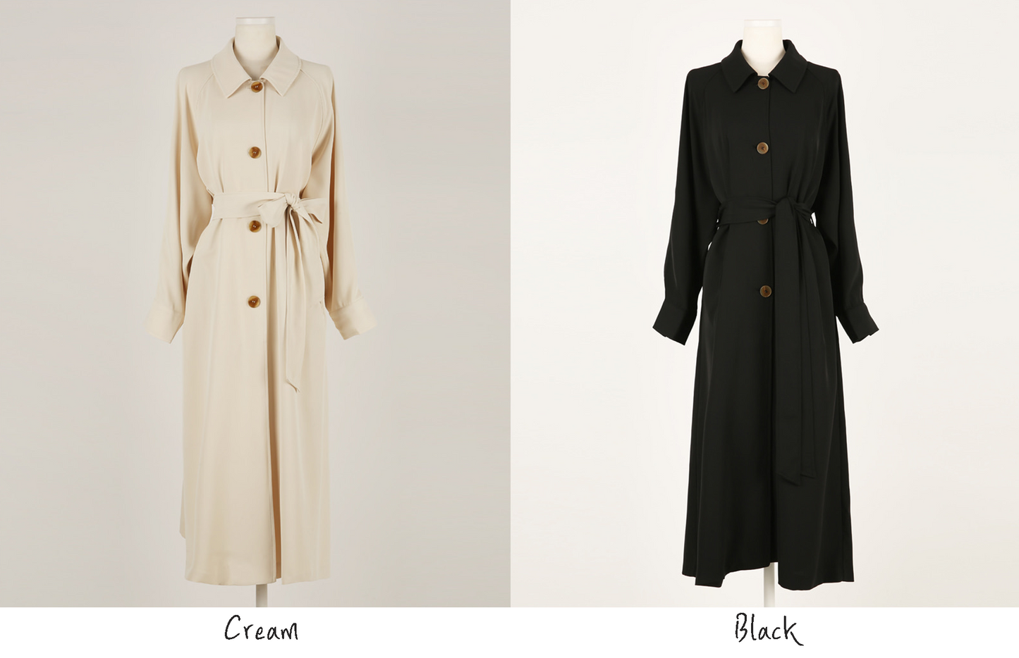 Elegant Feminine Raglan Trench Coat