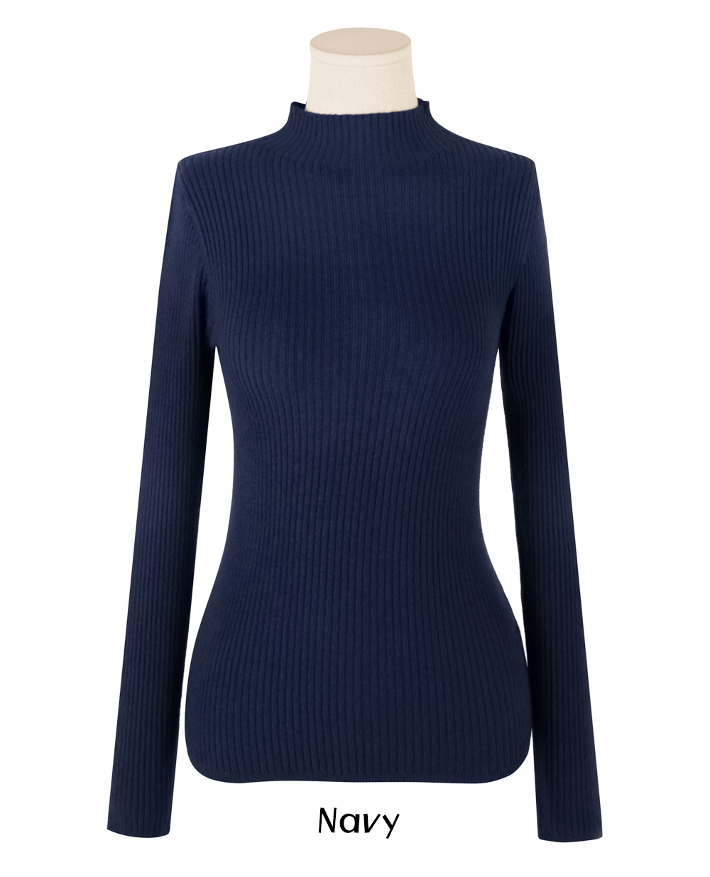 Soft Mock Neck Knit Top with Comfortable Everyday Fit