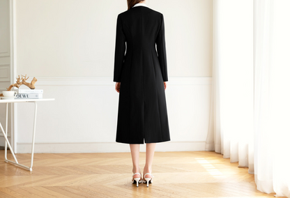 Black Modern Hanbok Durumagi Coat