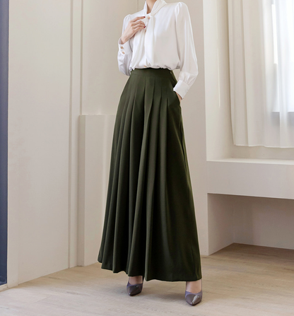 Lustrous Tie-Neck Blouse with Effortless Elegance