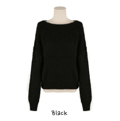 Boatneck Soft Knit Top