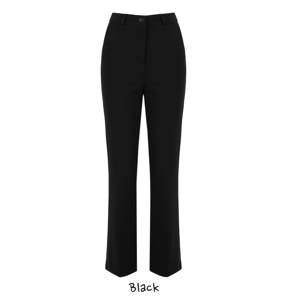 Warm Slim Fit Pants with Brushed-Lined Stretch Fabric