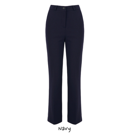 Warm Slim Fit Pants with Brushed-Lined Stretch Fabric